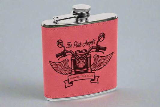 Personalized Leatherette Flask