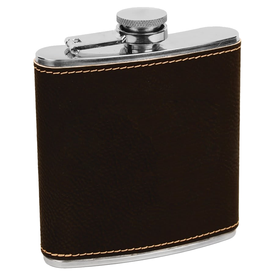 Personalized Leatherette Flask