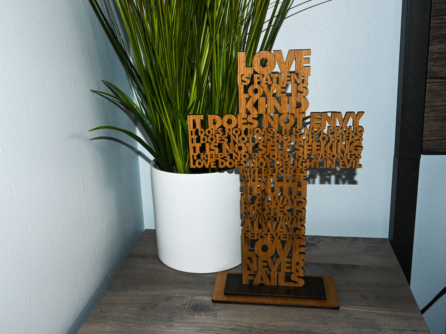 Divine Inspiration:  Wooden Scripture Crosses for Wall and Tabletop Display