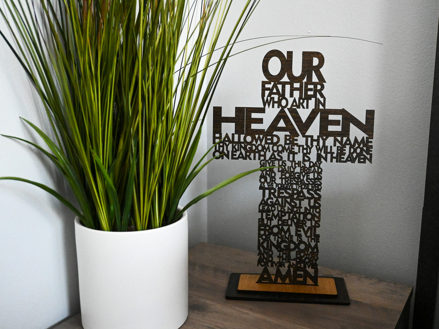 Divine Inspiration:  Wooden Scripture Crosses for Wall and Tabletop Display