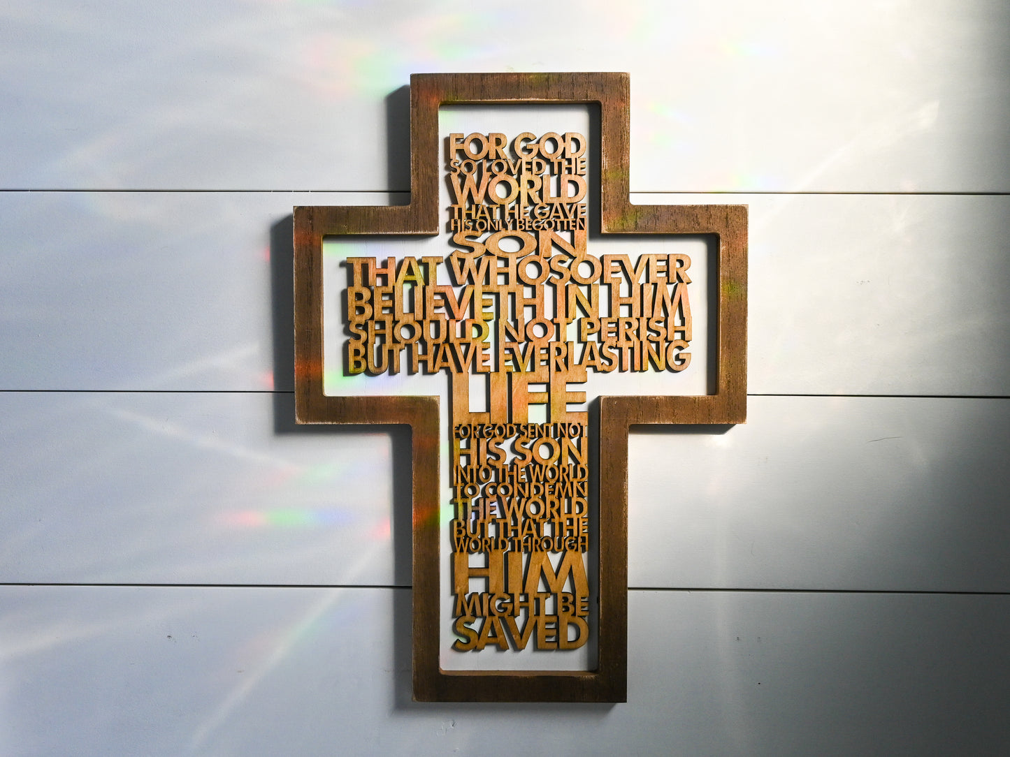 Divine Inspiration:  Wooden Scripture Crosses for Wall and Tabletop Display